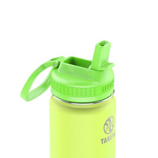 actives-kids-glow-in-the-dark-water-bottle-with-straw-lid-q0 51075-Actives-Kids-Straw-18-GID-LightningGreen-closeup.png