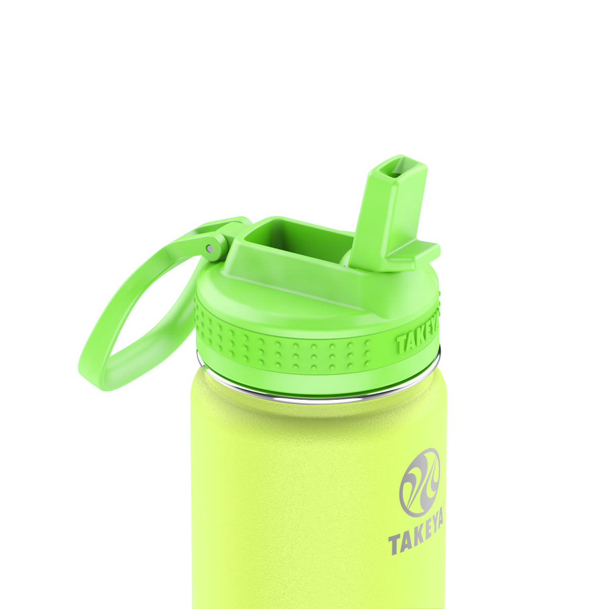 actives-kids-glow-in-the-dark-water-bottle-with-straw-lid-q0 51075-Actives-Kids-Straw-18-GID-LightningGreen-closeup.png