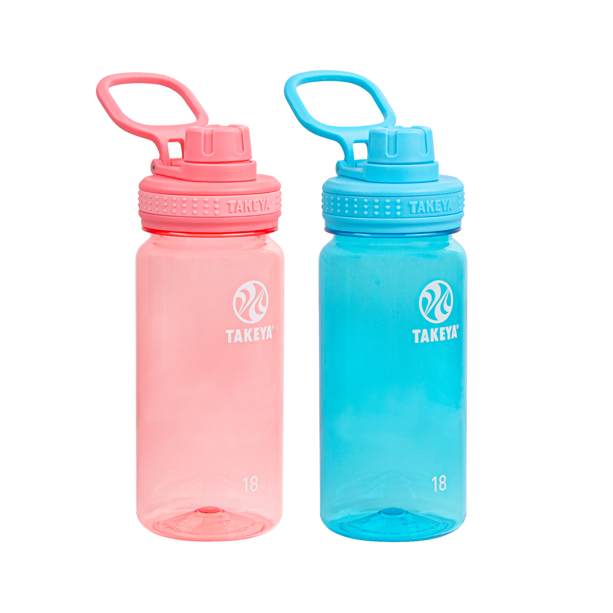 tritan-water-bottle-bundle-with-spout-lid-2-pack-b2 51475-Tritan-Spout-18-2pk-FlutterPink-BreezyBlue-Front_1.png