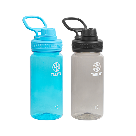tritan-water-bottle-bundle-with-spout-lid-2-pack-b2 51476-Tritan-Spout-18-2pk-BreezyBlue-StormyBlack-Front_1.png