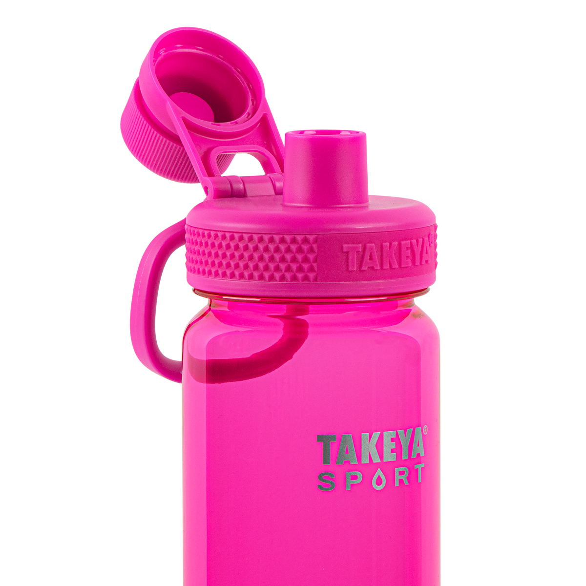 tritan-sport-water-bottle-with-spout-lid-o8 51671-TKS-Tritan-Spout-24-PinkSweep-openlid.png