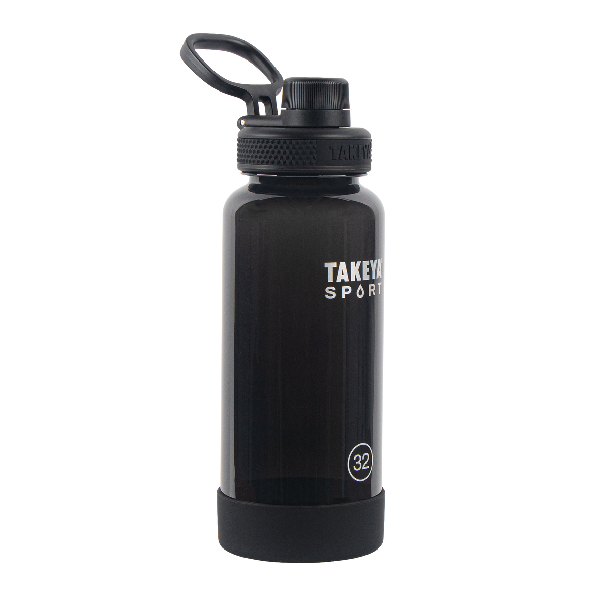 tritan-sport-water-bottle-with-spout-lid-o8 51829-TKS-Tritan-Spout-32-GrandSlamBlack-frontangle.png