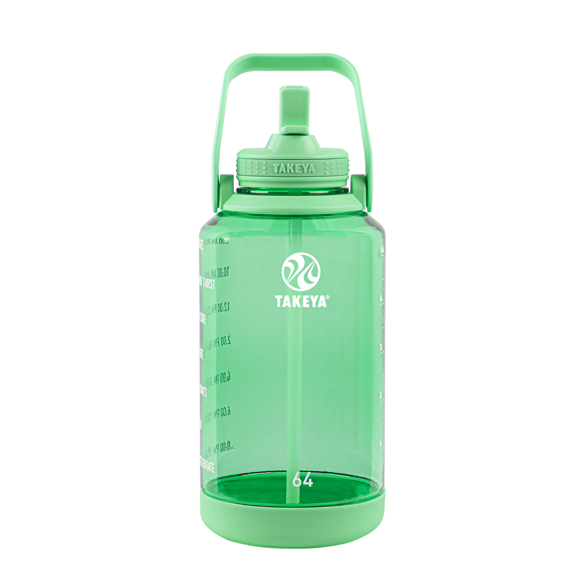 tritan-motivational-water-bottle-with-straw-lid-m0 54101-Tritan-Straw-Motivational-64-PistactioGreen-front.png